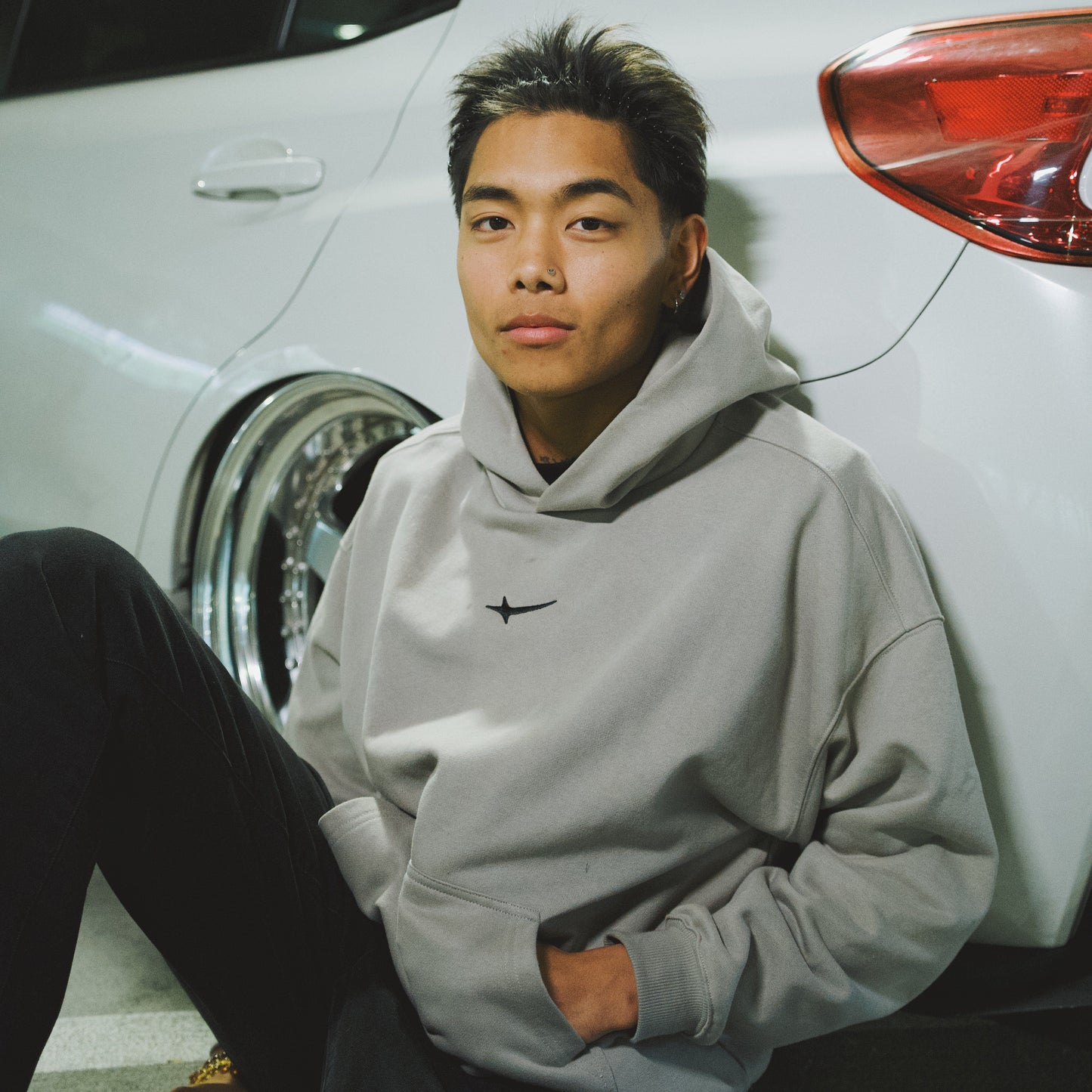 Pulstar Hoodie Stone Grey